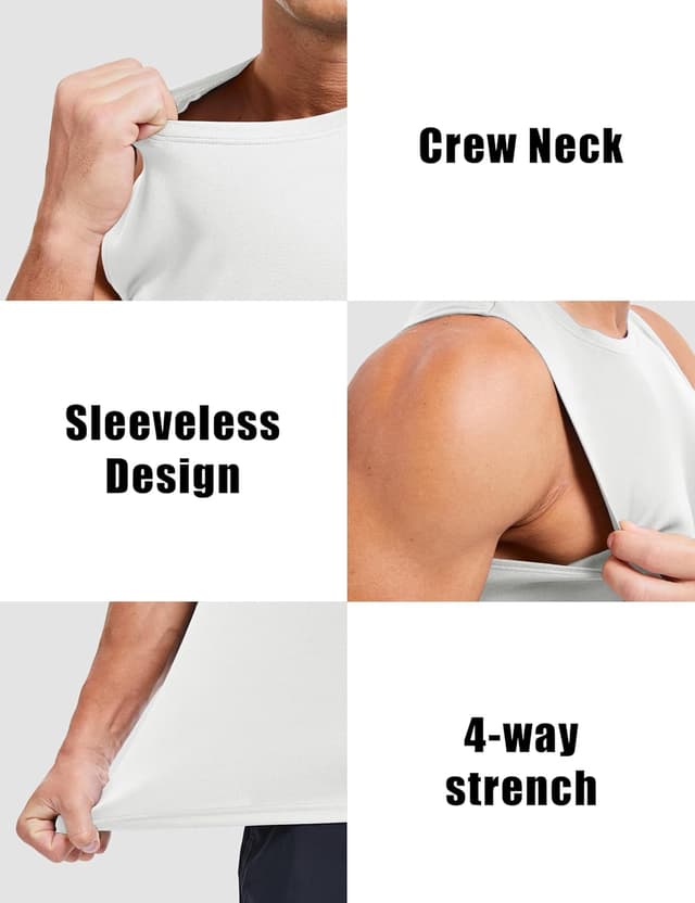 Thumbnail 6 de MAGCOMSEN Tank Top für Herren: ärmelloses Muskelshirt mit Quick-Dry und UPF 50+