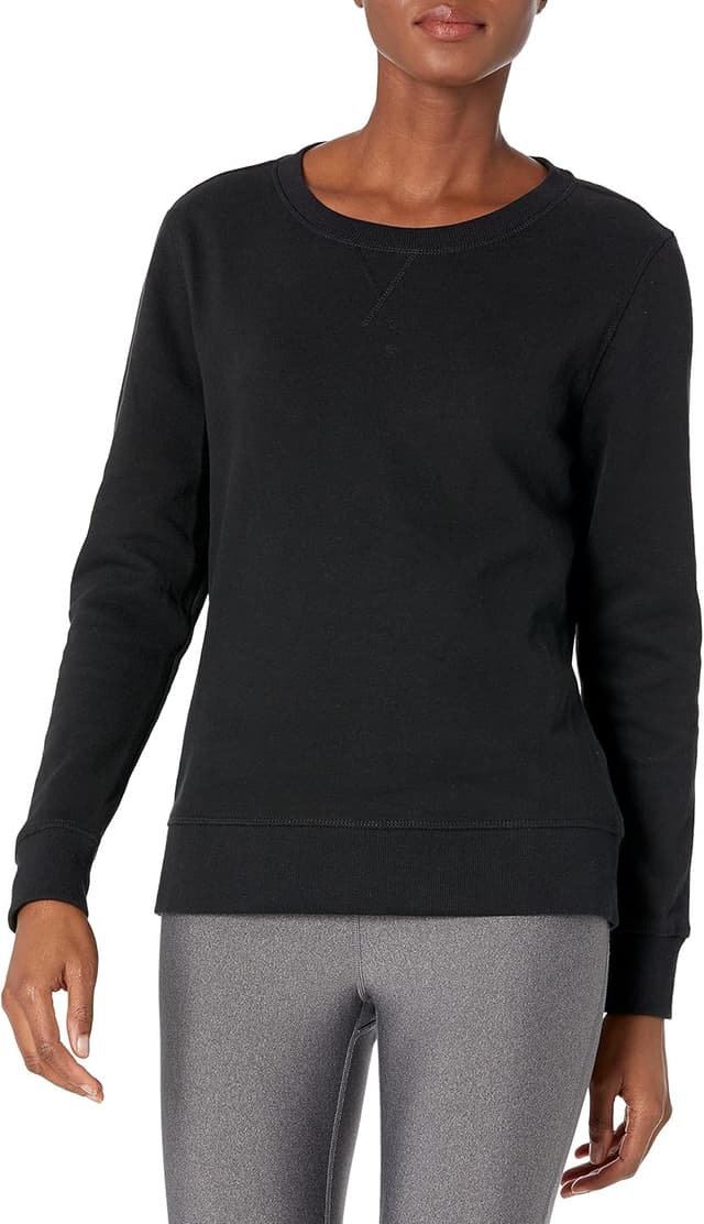 Detalle de Amazon Essentials fleece crewneck sweatshirt