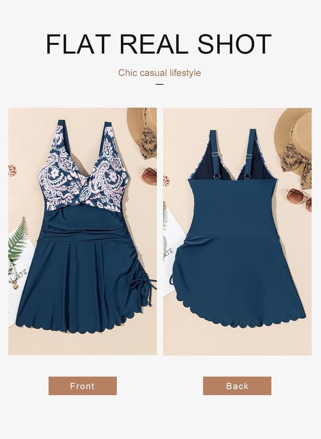 Detalle de Dokotoo tropical one piece swimsuit for women