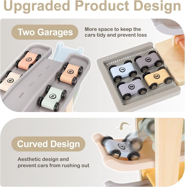 Detalle de Joyreal Kugelbahn Baby 8 Pisten ab 1 Jahr