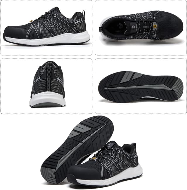 Detalle de Scarpe antinfortunistiche uomo/donna S3 ESD SRC FO impermeabili, leggere (EU 36–47)