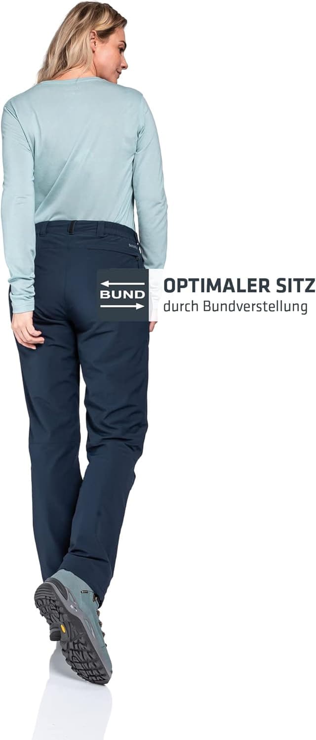 Detalle 2 de Schöffel Damen Engadin1 Warm Hose – Softshell-Wanderhose für kalte Tage (Trekkinghose, Modell 13308)