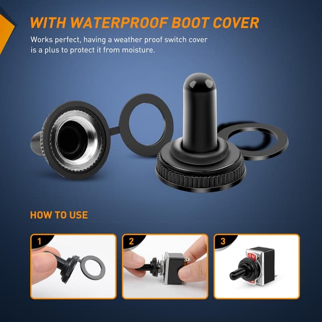 Thumbnail 4 de Nilight 90012E Rocker Toggle Switch 15A