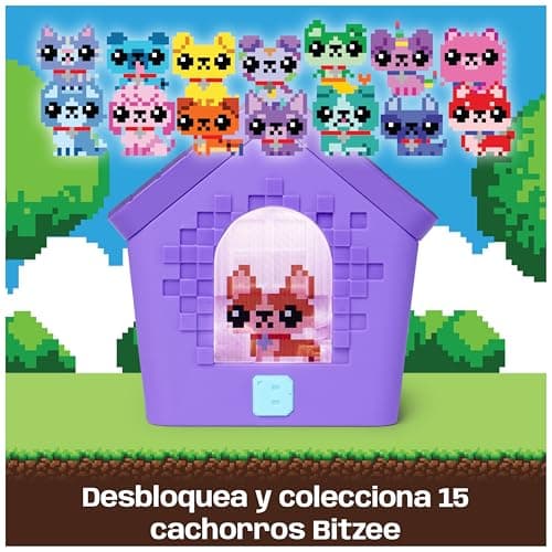 Detalle 2 de Bitzee Doghouse: mascota digital interactiva con 15 cachorros que reaccionan al tacto