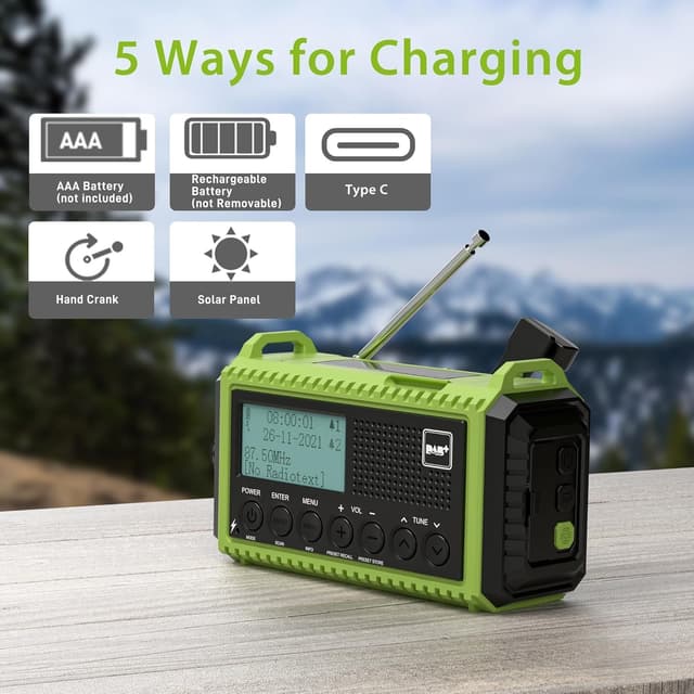 Detalle 2 de Portable DAB+ radio with 5000mAh battery