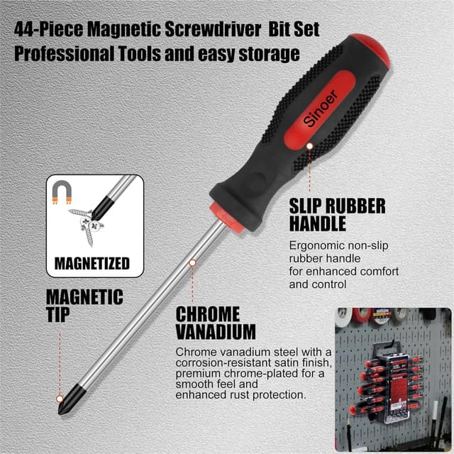 Thumbnail 3 de Juego de destornilladores magnéticos 44 piezas