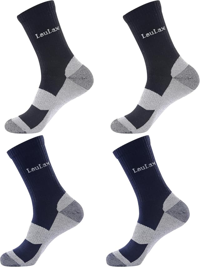 Detalle de Laulax work socks 4 pairs combed cotton