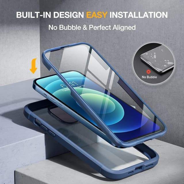 Detalle de Miracase iPhone 12/12 Pro 6.1-inch case with screen protector