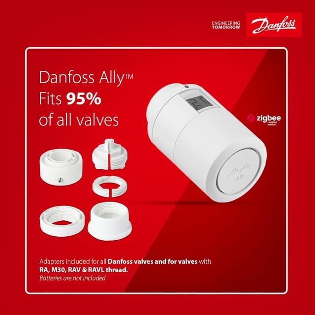 Detalle de Danfoss Ally Starter-pack: termostato elettronico con gateway per controllo smart del riscaldamento