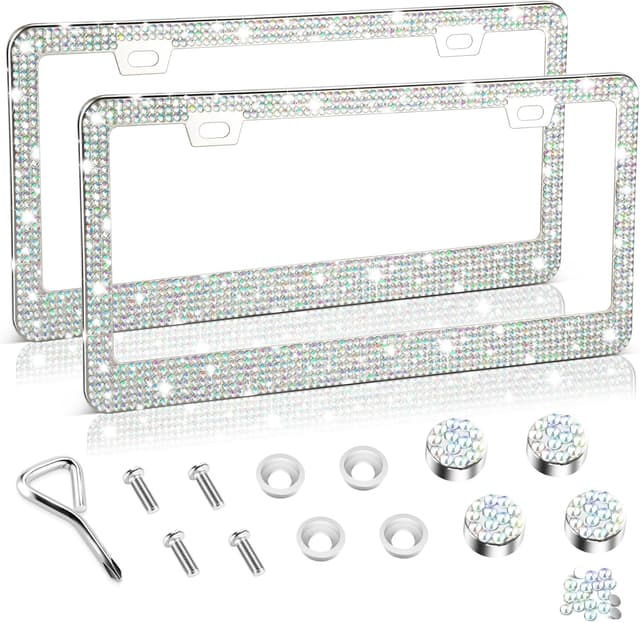 Thumbnail 6 de Amiss Bling License Plate Frame 2-Pack