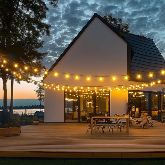 Thumbnail 7 de FANSANMY Guirnalda de Luces Exterior 15M 🌟 Control Remoto