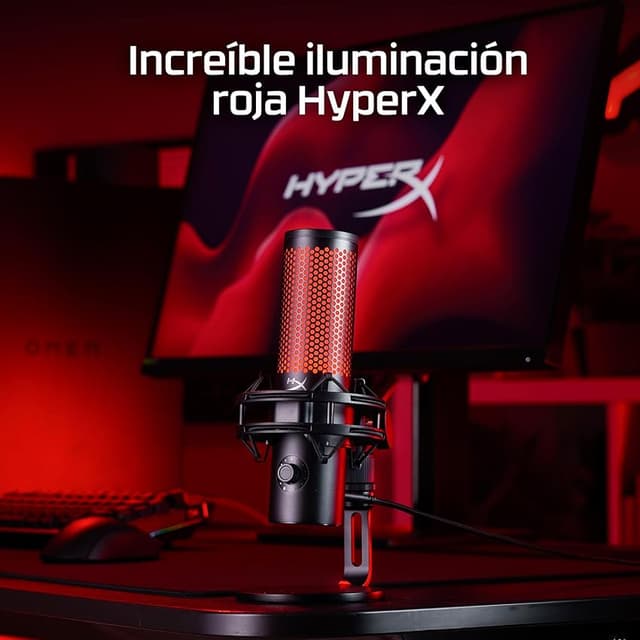Detalle 2 de HyperX Quadcast 2 micrófono USB para streaming 🎤