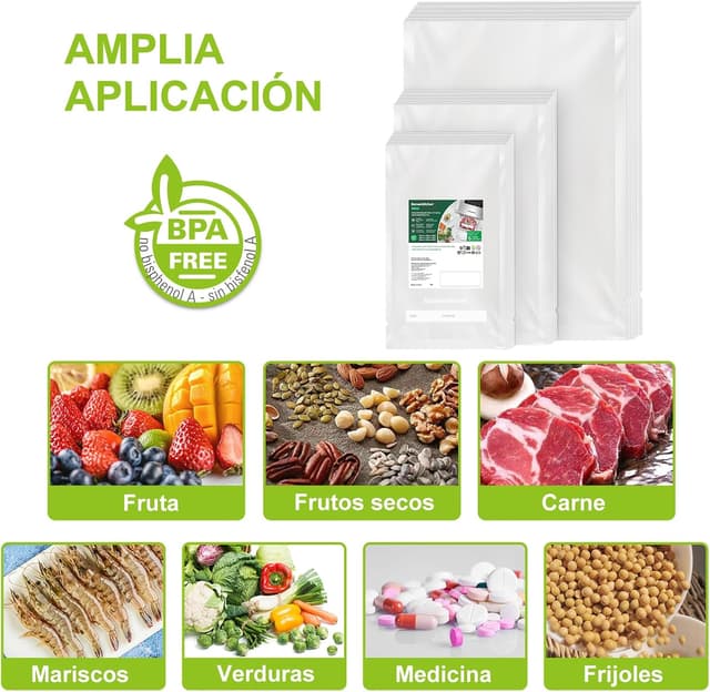 Thumbnail 4 de Bonsenkitchen VB3215 bolsas vacío 150 unidades