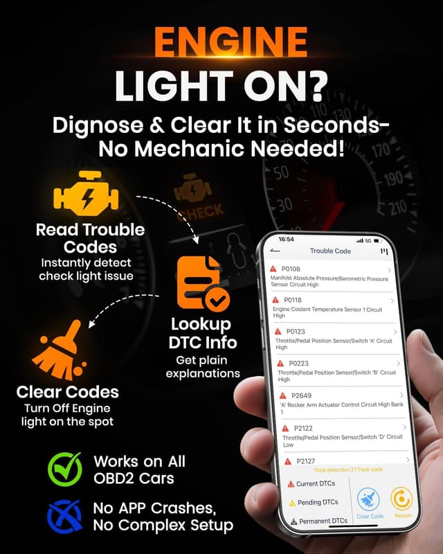 Detalle 2 de ANCEL BD310 OBD2 Scanner with Bluetooth 1996+