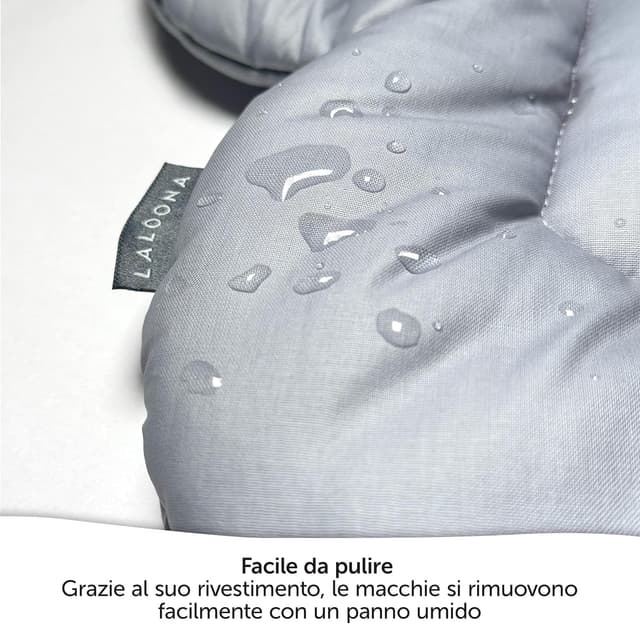 Detalle de LaLoona baby bedding Cuscino riduttore per seggiolone Hauck Alpha/Beta in cotone (rivestito, OEKO-TEX, lavabile)