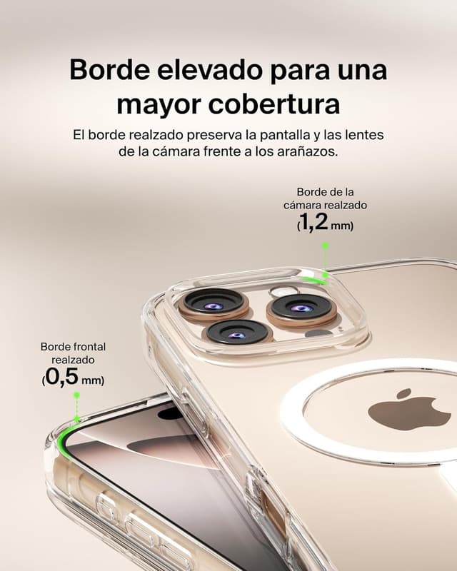 Detalle 2 de Belkin SheerForce Funda MagSafe para iPhone 16 Pro Max