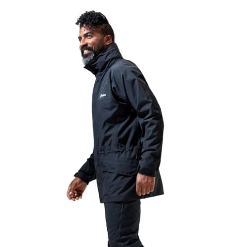 Detalle 2 de Berghaus 421016BP6 Chaqueta Impermeable para Hombre 🧥 Negra XL