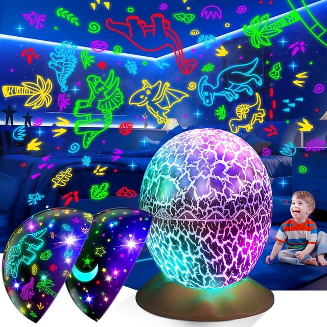 Detalle de Tragik Dinosaur Egg Projector Light