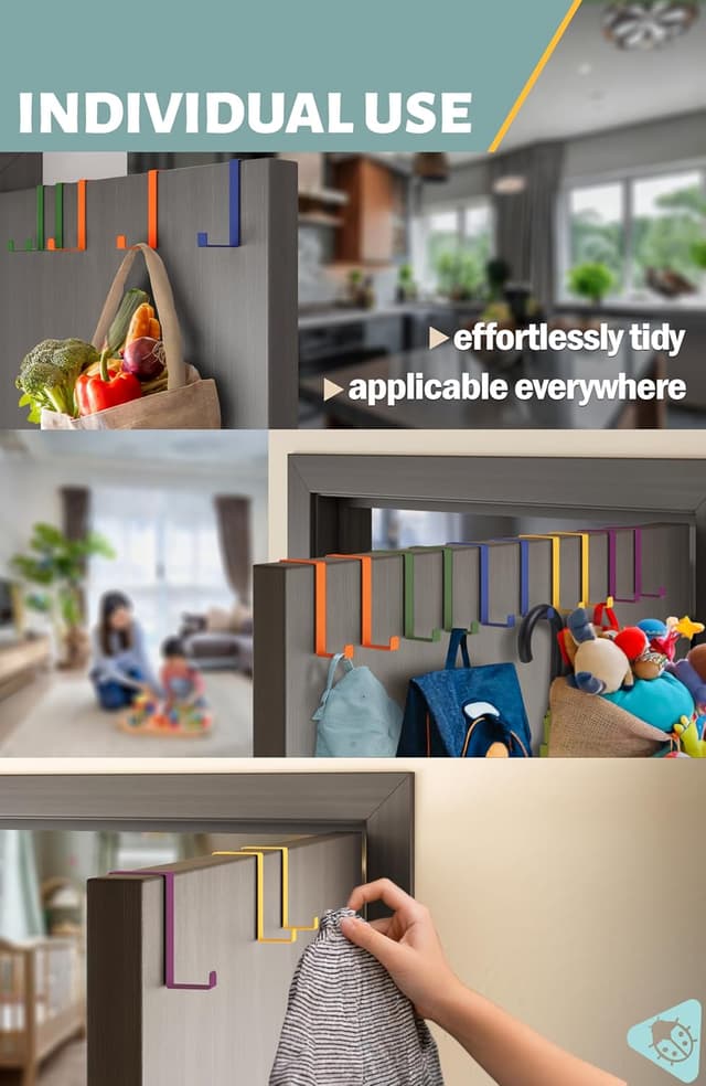 Detalle 2 de Menz Over Door Hanger Set of 10