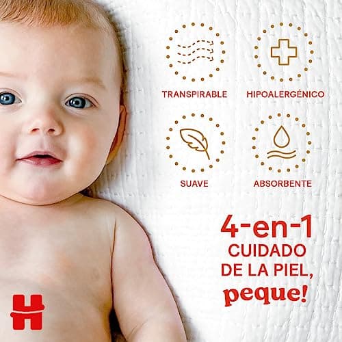 Detalle de HUGGIES Extra Care Pañales para Recién Nacido Talla 2 (3-6 kg) con diseños Disney, 160 pañales