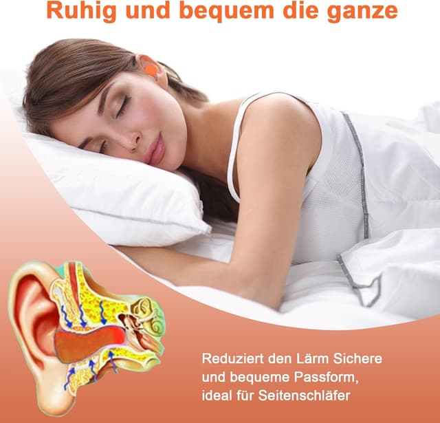 Thumbnail 4 de SURFOU Tapones Oídos Dormir 💤, 60 Pares, Reducción 38dB