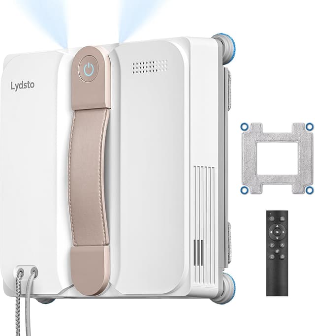 Detalle de Lydsto WL07 Max : robot lave-vitre ultra-plat 5,5 cm avec aspiration 8000 Pa et pulvérisation ultrasonore