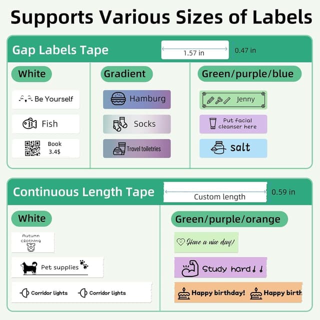 Detalle 2 de ORGSTA Label Maker Machine 2000 mAh Bluetooth