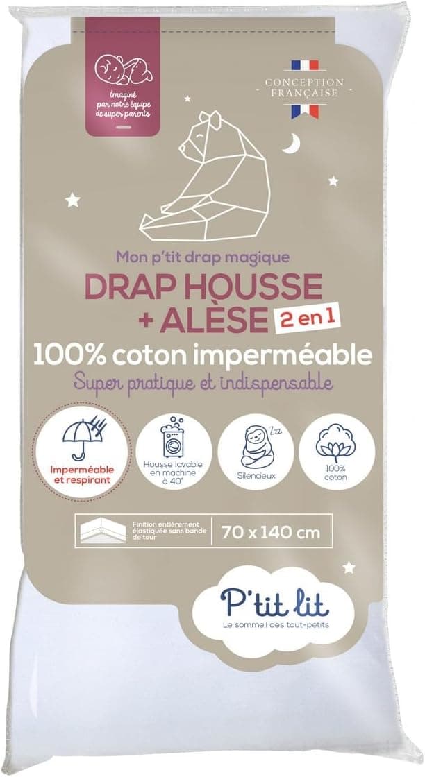 Detalle de Protège Matelas Bébé 70x140 cm