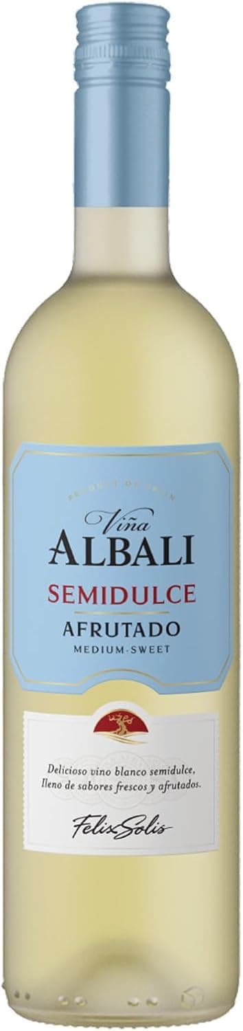 Detalle 2 de Viña Albali Blanco Semidulce - 6 Botellas de 750 ml 🍷