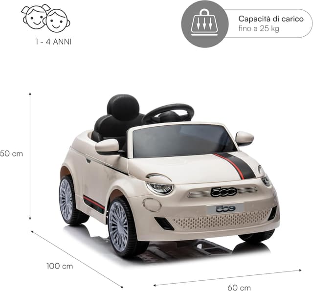 Thumbnail 2 de Baroni Toys FIAT 500 Baby Car 12V