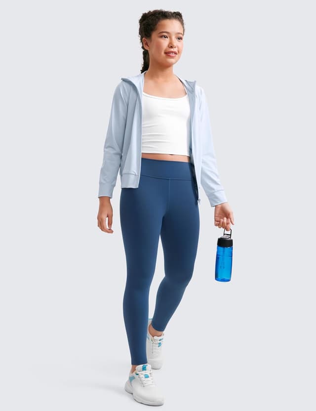 Detalle de CRZ YOGA Ragazze Butterluxe leggings sportivi a vita alta, lunghezza intera