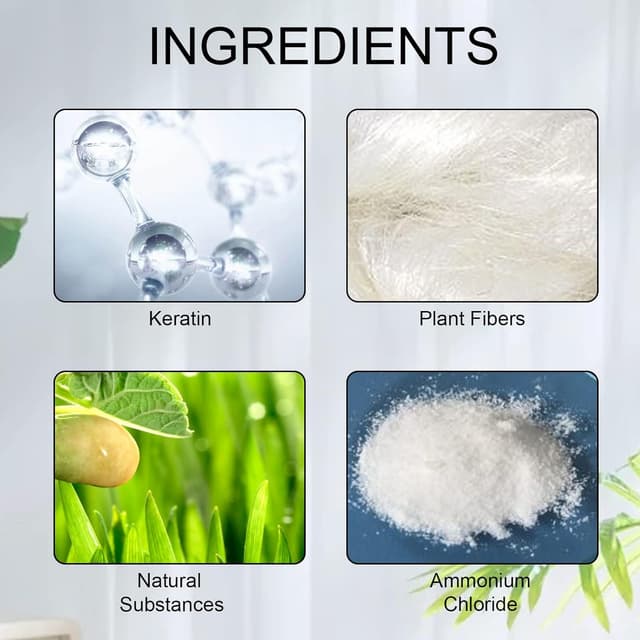 Detalle 2 de Fibre per capelli nere (100 g) per correttore della caduta: effetto pieno istantaneo