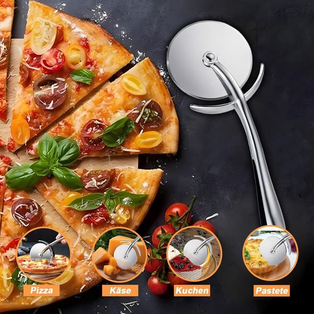 Thumbnail 2 de SURFOU Cortador de Pizza🪓, 6,5 cm, Acero Inoxidable, Lavavajillas