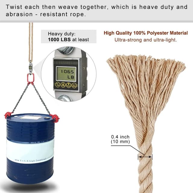 Thumbnail 3 de BeneLabel Schaukel Aufhängung Seil 150 cm