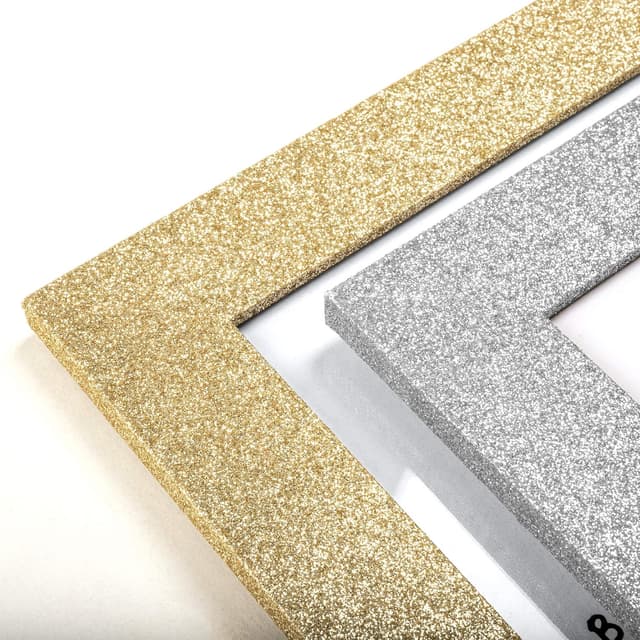 Detalle de Walther Design cadre photo argent Twinkle portrait 13 x 18 cm, surface scintillante IT318S