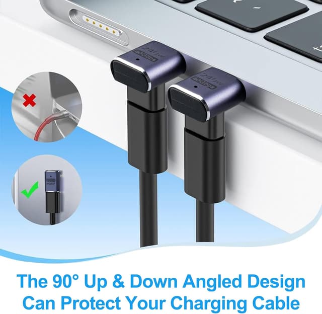 Thumbnail 6 de Leehitech Type C Adapter Set (USB-C 4.0, 40 Gbit/s, 240 W) mit Winkelsteckern für Computer