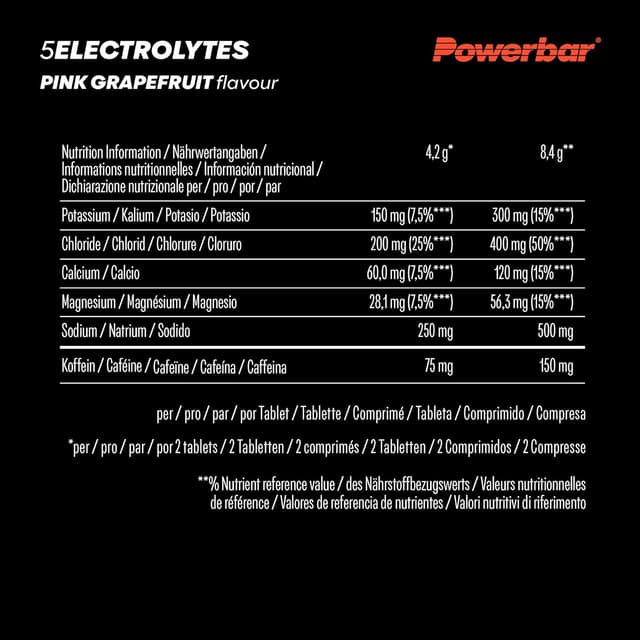 Thumbnail 5 de PowerBar 5 Electrolytes Pink Grapefruit (12x10 Tabs) 💧