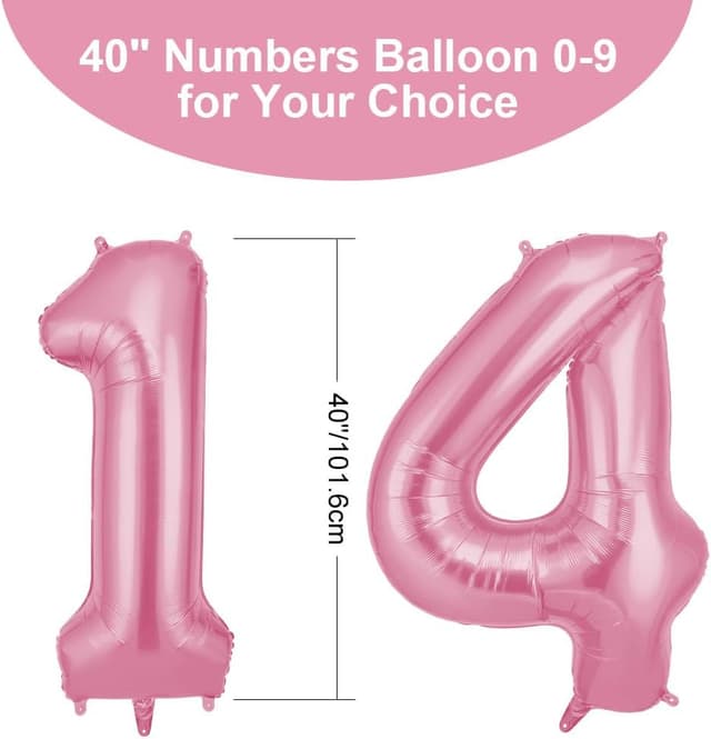 Thumbnail 1 de OFFCUP Ballon d’anniversaire 14 ans 101 cm