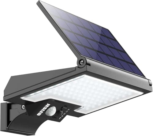 Detalle de JESLED Luz Solar Exterior con Sensor de Movimiento y 108 LEDs (giratoria, 4 modos, IP65)