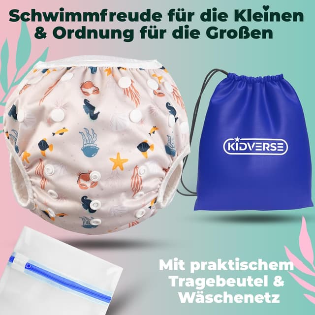 Detalle de KIDVERSE Schwimmwindel Baby Badehose 0-3 Jahre