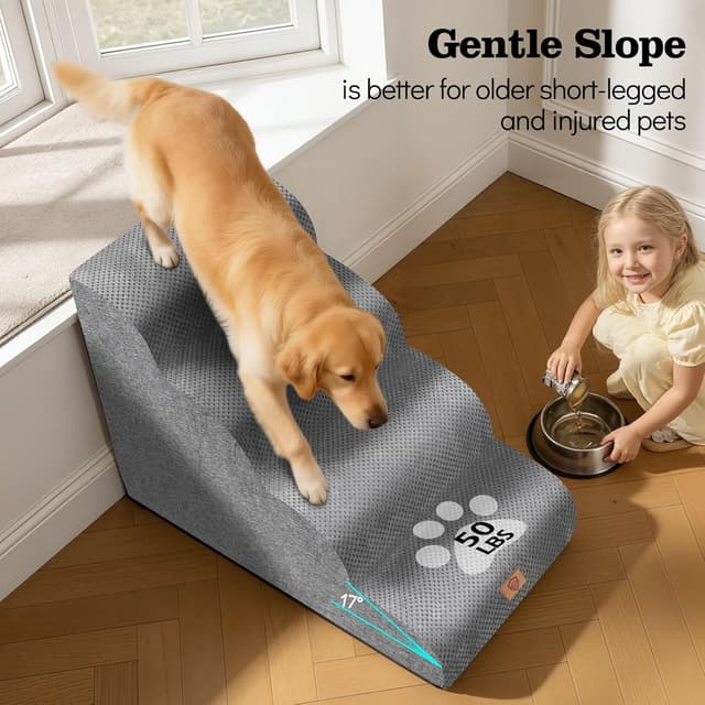 Detalle 1 de Dog steps for sofa, Pawchop 4-Step 73cm