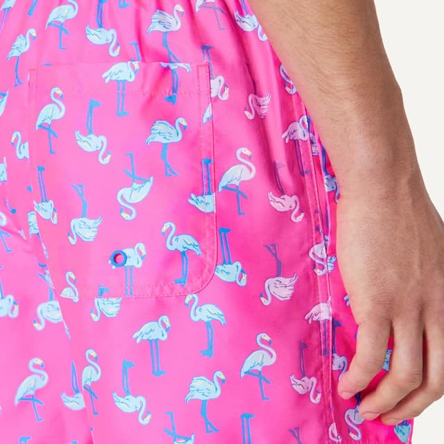 Detalle de Amazon Essentials short de bain pour homme avec doublure en maille, poches et cordon de serrage