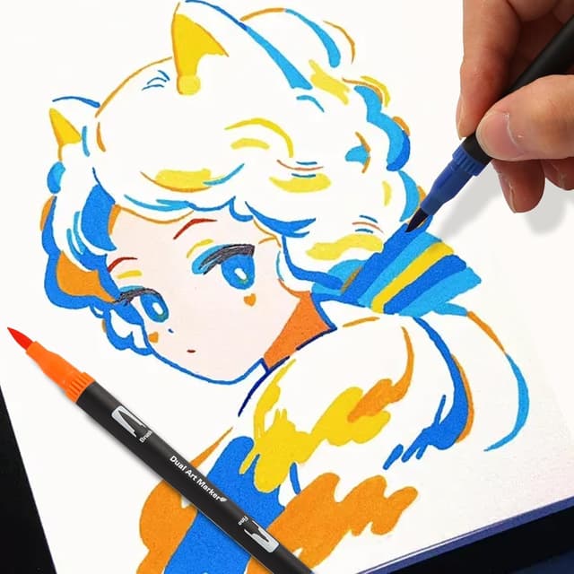 Thumbnail 4 de Jnyan Dual Brush Pinselmarker 24 Farben 🎨