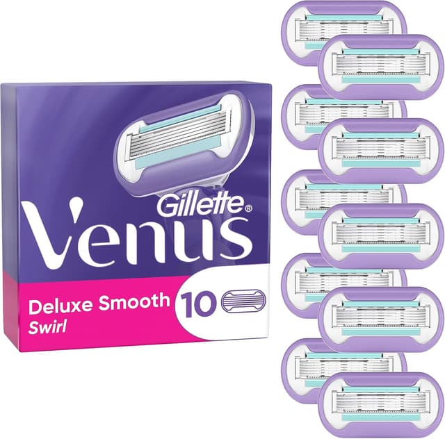 Detalle de Gillette Venus Recharges 10 unités, 5 lames pour peau sensible 🪒