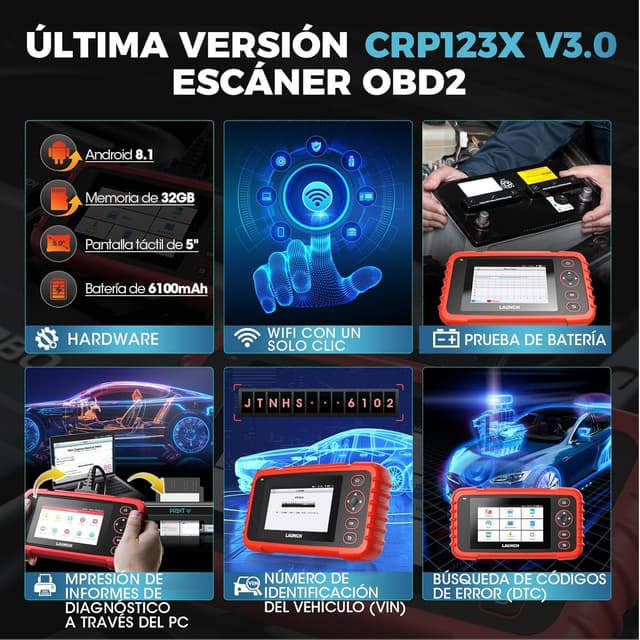 Thumbnail 3 de Launch CRP123X V3.0 OBD2 Diagnóstico Multimarcas