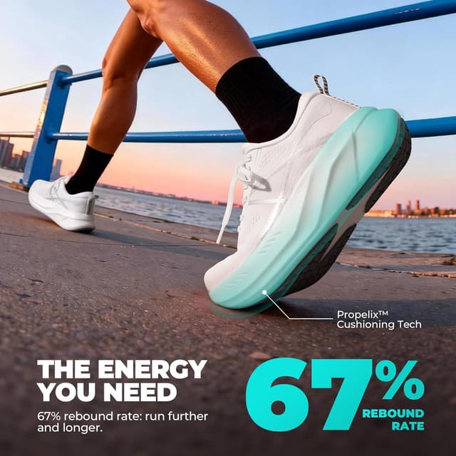 Detalle de ALLSWIFIT Women’s Road Running Shoes Cushion Non-Slip Lightweight Arch Support (Active5K)