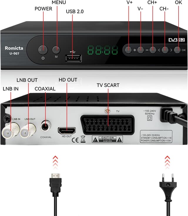 Thumbnail 1 de Romicta HD Receiver 84 Kanäle