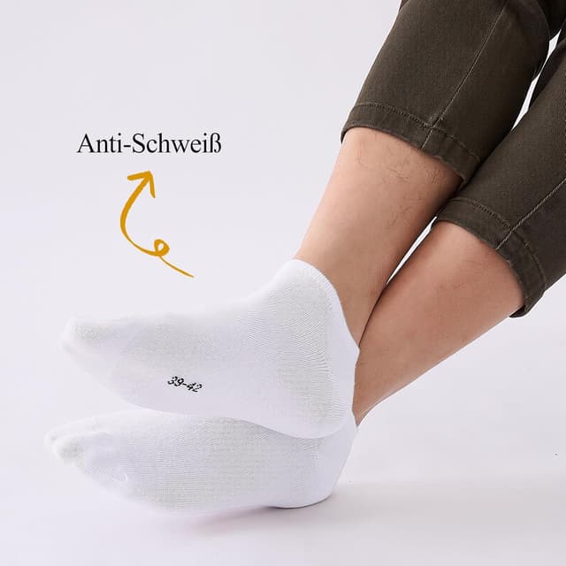 Detalle 1 de Niorasen Sneaker Socken 10 Paar Baumwolle