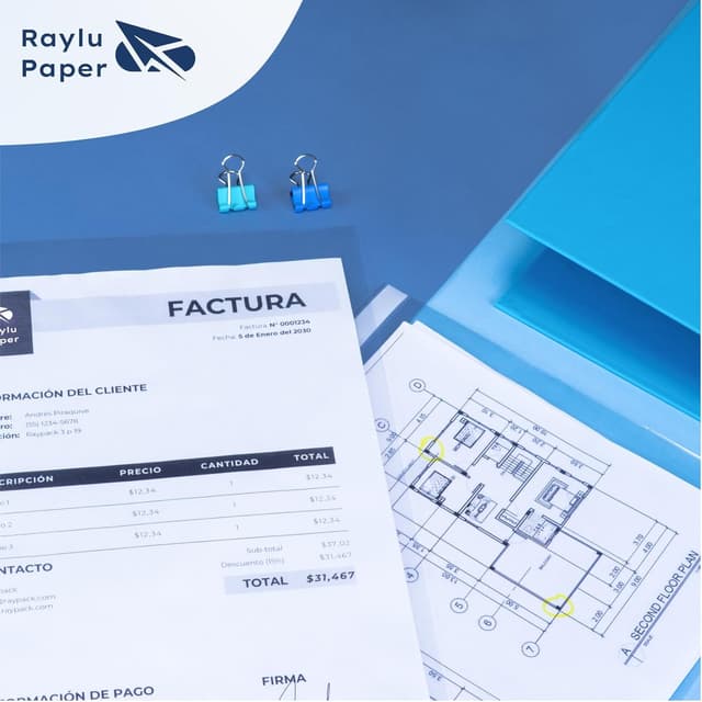 Thumbnail 6 de Raylu Paper Fundas multitaladro A4 90µ 100 uds