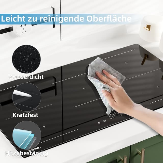 Thumbnail 6 de WEHIMO Induktionskochfeld 90 cm mit 5 Zonen und Power Booster